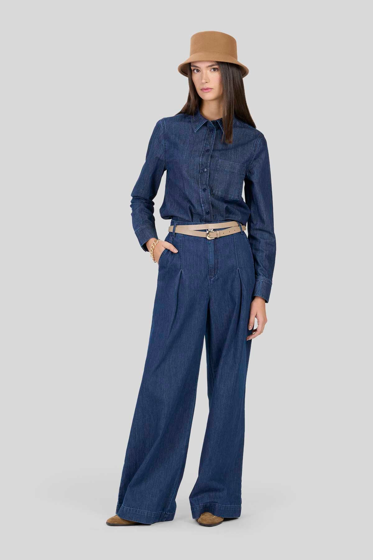 PANTALONE AMPIO IN DENIM