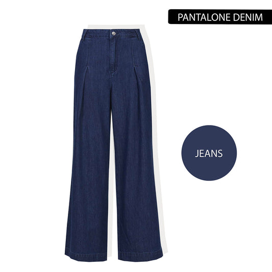 PANTALONE AMPIO IN DENIM