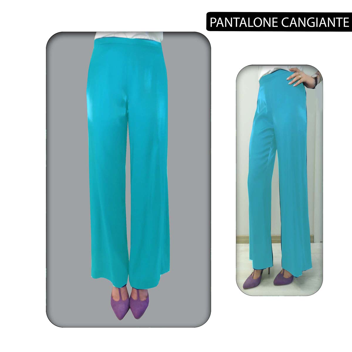 PANTALONE EFFETTO CANGIANTE