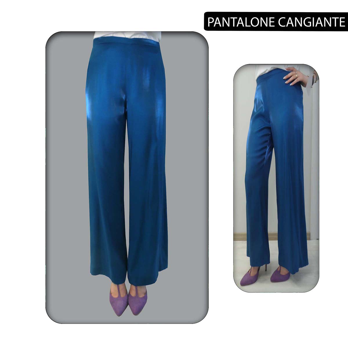 PANTALONE EFFETTO CANGIANTE