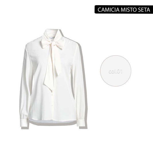 CAMICIA BIANCA / CREPE IN CHINE