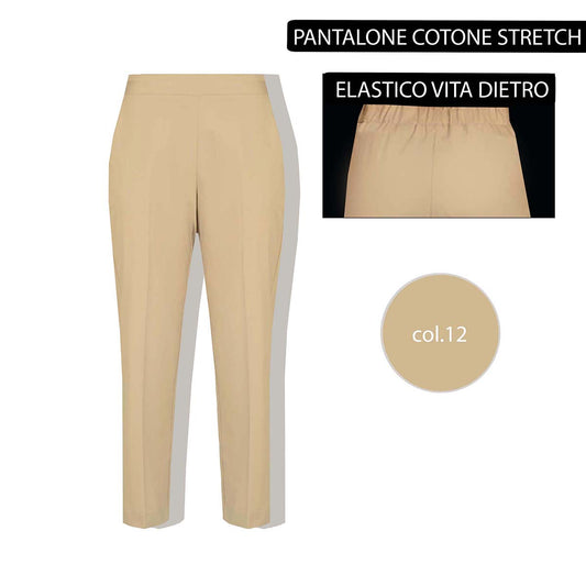 PANTALONI IN COTONE STRETCH