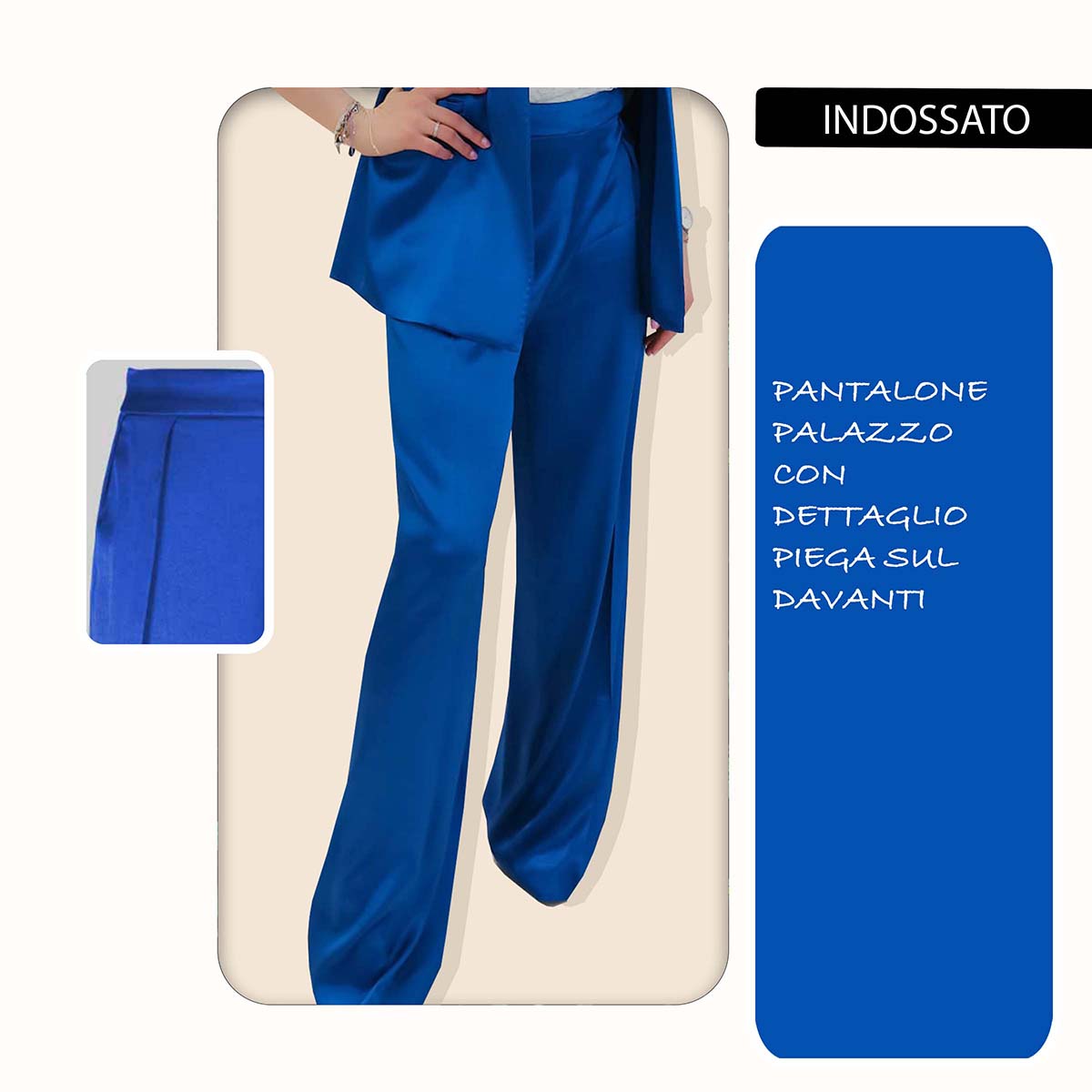 PANTALONI IN RASO